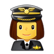 👩‍✈️ Emoji Piloto Mujer en Samsung One UI 3.1.1.