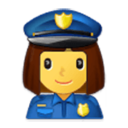 👮‍♀️ Emoji Policial Mulher na Samsung One UI 3.1.1.
