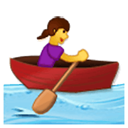 🚣‍♀️ Emoji Mujer Remando En Un Bote en Samsung One UI 3.1.1.
