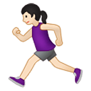 🏃🏻‍♀️ Emoji Mujer Corriendo: Tono De Piel Claro en Samsung One UI 3.1.1.