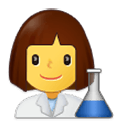 Émoji 👩‍🔬 Scientifique Femme sur Samsung One UI 3.1.1.