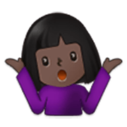 Emoji 🤷🏿‍♀️ Donna Che Scrolla Le Spalle: Carnagione Scura su Samsung One UI 3.1.1.
