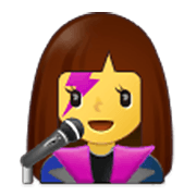 👩‍🎤 Emoji Cantante Mujer en Samsung One UI 3.1.1.