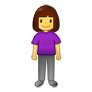 🧍‍♀️ Emoji Mujer De Pie en Samsung One UI 3.1.1.