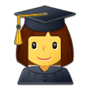 👩‍🎓 Emoji Estudiante Mujer en Samsung One UI 3.1.1.