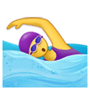 🏊‍♀️ Emoji Schwimmerin Samsung One UI 3.1.1.