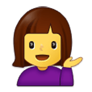 💁‍♀️ Emoji Empleada De Mostrador De Información en Samsung One UI 3.1.1.