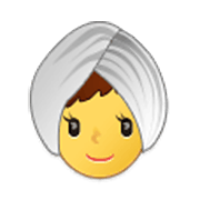 👳‍♀️ Emoji Mulher Com Turbante na Samsung One UI 3.1.1.