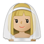 👰🏼‍♀️ Emoji Mujer Con Velo: Tono De Piel Claro Medio en Samsung One UI 3.1.1.