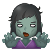 Emoji 🧟‍♀️ Zombie Donna su Samsung One UI 3.1.1.