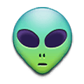 Émoji 👽 Alien sur Samsung One UI 4.0 January 2022.
