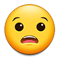 😧 Emoji Rosto Angustiado na Samsung One UI 4.0 January 2022.