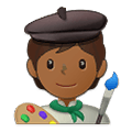 🧑🏾‍🎨 Emoji Artista: Tono De Piel Oscuro Medio en Samsung One UI 4.0 January 2022.
