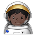 🧑🏿‍🚀 Emoji Astronaut(in): dunkle Hautfarbe Samsung One UI 4.0 January 2022.