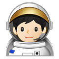 🧑🏻‍🚀 Emoji Astronaut(in): helle Hautfarbe Samsung One UI 4.0 January 2022.