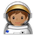 Émoji 🧑🏽‍🚀 Astronaute : Peau Légèrement Mate sur Samsung One UI 4.0 January 2022.
