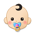 👶🏻 Emoji Bebé: Tono De Piel Claro en Samsung One UI 4.0 January 2022.