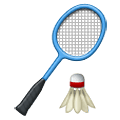 Émoji 🏸 Badminton sur Samsung One UI 4.0 January 2022.