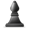 ♝ Emoji Bispo de xadrez preto na Samsung One UI 4.0 January 2022.