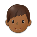 Emoji 👦🏾 Bambino: Carnagione Abbastanza Scura su Samsung One UI 4.0 January 2022.