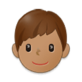 Emoji 👦🏽 Bambino: Carnagione Olivastra su Samsung One UI 4.0 January 2022.