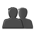 👥 Emoji Silhouette mehrerer Büsten Samsung One UI 4.0 January 2022.