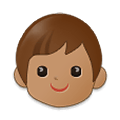 🧒🏽 Emoji Infante: Tono De Piel Medio en Samsung One UI 4.0 January 2022.