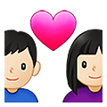 👨🏻‍❤️‍👩🏻 Emoji Casal Apaixonado - Homem: Pele Clara, Mulher: Pele Clara na Samsung One UI 4.0 January 2022.