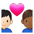 Émoji 👨🏻‍❤️‍👨🏾 Couple Avec Cœur - Homme: Peau Claire, Homme: Peau Mate sur Samsung One UI 4.0 January 2022.