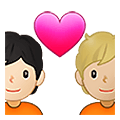 🧑🏻‍❤️‍🧑🏼 Emoji Pareja Enamorada: Persona, Persona, Tono De Piel Claro, Tono De Piel Claro Medio en Samsung One UI 4.0 January 2022.
