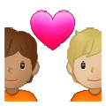 🧑🏽‍❤️‍🧑🏼 Emoji Pareja Enamorada: Persona, Persona, Tono De Piel Medio, Tono De Piel Claro Medio en Samsung One UI 4.0 January 2022.