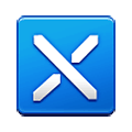 Emoji ⛌ Incrociamento delle strisce su Samsung One UI 4.0 January 2022.