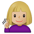 🧏🏼‍♀️ Emoji gehörlose Frau: mittelhelle Hautfarbe Samsung One UI 4.0 January 2022.