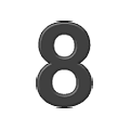 8️ Emoji Numero ocho en Samsung One UI 4.0 January 2022.