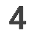 4️ Emoji Número cuatro en Samsung One UI 4.0 January 2022.