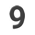 9️ Emoji Número nueve en Samsung One UI 4.0 January 2022.