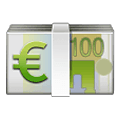 Emoji 💶 Banconota Euro su Samsung One UI 4.0 January 2022.