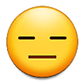😑 Emoji ausdrucksloses Gesicht Samsung One UI 4.0 January 2022.