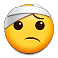 🤕 Emoji Rosto Com Atadura Na Cabeça na Samsung One UI 4.0 January 2022.