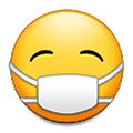 😷 Emoji Gesicht mit Atemschutzmaske Samsung One UI 4.0 January 2022.