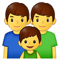 Emoji 👨‍👨‍👦 Famiglia: Uomo, Uomo E Bambino su Samsung One UI 4.0 January 2022.