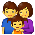 Emoji 👨‍👩‍👧 Famiglia: Uomo, Donna E Bambina su Samsung One UI 4.0 January 2022.