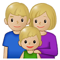 Émoji 👪🏼 Famille, Peau Moyennement Claire sur Samsung One UI 4.0 January 2022.