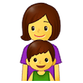Emoji 👩‍👦 Famiglia: Donna E Bambino su Samsung One UI 4.0 January 2022.