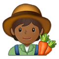 🧑🏾‍🌾 Emoji Agricultor: Pele Morena Escura na Samsung One UI 4.0 January 2022.