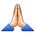 🙏🏻 Emoji Manos En Oración: Tono De Piel Claro en Samsung One UI 4.0 January 2022.