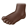 🦶🏿 Emoji Pie: Tono De Piel Oscuro en Samsung One UI 4.0 January 2022.