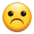 ☹️ Emoji Rosto Descontente na Samsung One UI 4.0 January 2022.