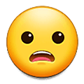 😦 Emoji Rosto Franzido Com Boca Aberta na Samsung One UI 4.0 January 2022.