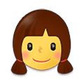 👧 Emoji Niña en Samsung One UI 4.0 January 2022.